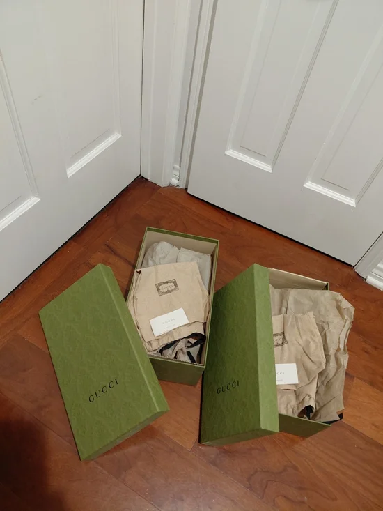 Gucci Sage Green Decorative Shoe Box Pair - Picture 4 of 5